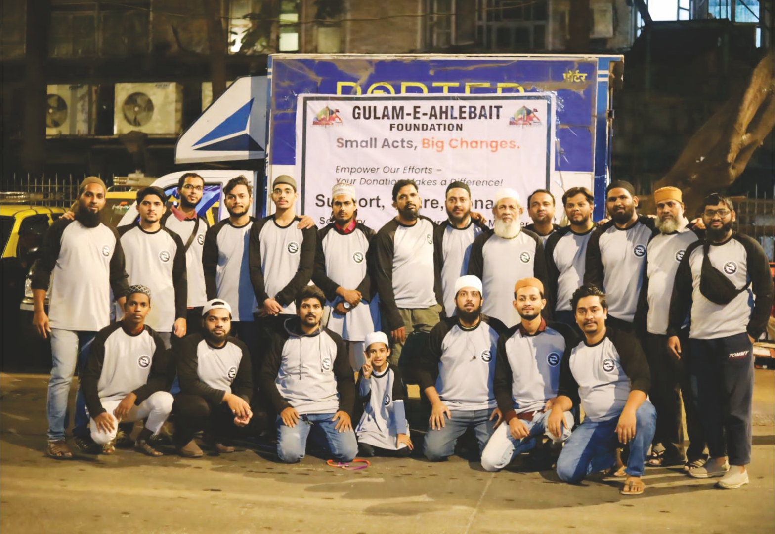 Foundation volunteers at a community outreach gathering