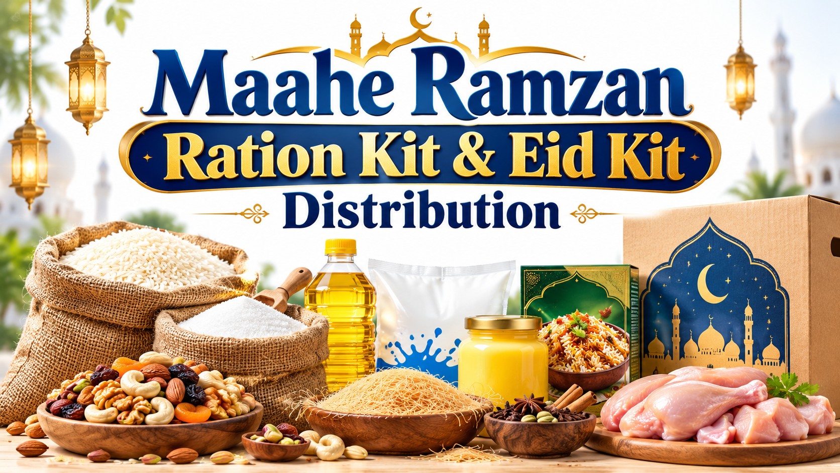 Maahe Ramzan Ration Kit & Eid Kit Distribution